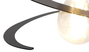 Design függőlámpa 2-lámpa spirál árnyékolással 20 cm - tekercs