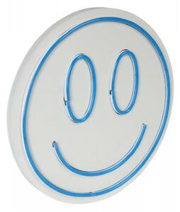 Smiley - Blue Dekoratív műanyag LED világítás 27x27 Kék