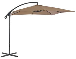 VidaXL tópszínű konzolos napernyő acélrúddal, 250 x 250 cm