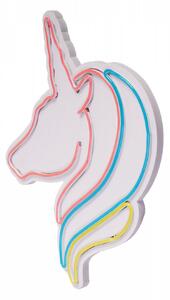 Unicorn - White, Blue, Yellow Dekoratív műanyag LED világítás 30x3x40 Multicolor