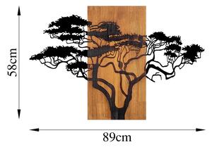 Acacia Tree - 387 Fa fali dekoráció 90x58 Dió-Fekete