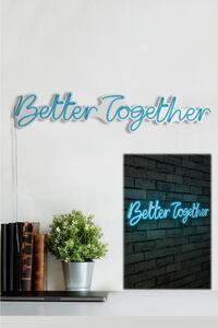 Better Together - Blue Dekoratív műanyag LED világítás 84x2x16 Kék