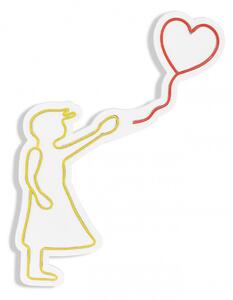 Balloon Girl - Yellow Dekoratív műanyag LED világítás 56x2x42 Sárga-Piros