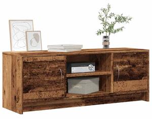 Antik fa színű szerelt fa TV-szekrény 102 x 30 x 37,5 cm