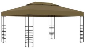 VidaXL tópszínű pavilon LED fényfüzérrel 3 x 4 m