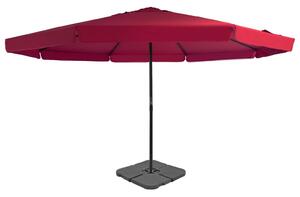 VidaXL piros kültéri napernyő hordozható talppal