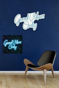 Good Vibes Only 2 - Blue Dekoratív műanyag LED világítás 62x2x37 Kék