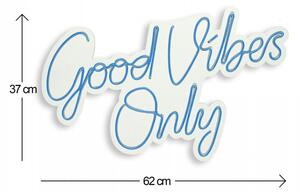 Good Vibes Only 2 - Blue Dekoratív műanyag LED világítás 62x2x37 Kék