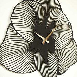 Azalea Metal Wall Clock - APS039 70 - Black Dekoratív fém falióra 70x70 Fekete
