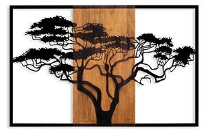 Acacia Tree - 388 Fa fali dekoráció 90x58 Dió-Fekete