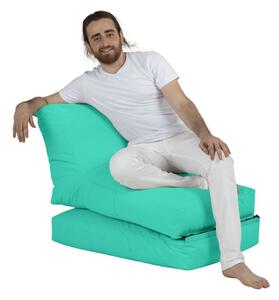 Siesta Sofa Bed Pouf - Turquoise Babzsákfotel 55x40 Türkiz
