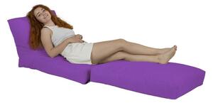 Siesta Sofa Bed Pouf - Purple Babzsákfotel 55x40 Lila