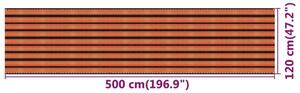 VidaXL többszínű HDPE erkélyparaván 120 x 500 cm