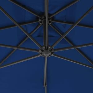VidaXL azúrkék konzolos napernyő acélrúddal 300 cm