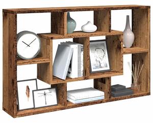 Antik fa szerelt fa fali polc 85 x 16 x 52,5 cm