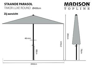Madison Timor Luxe PAC8P016 ekrü napernyő 400 cm