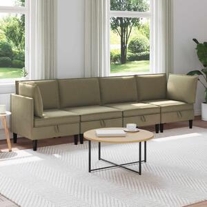 Nappali bútor szett 4 pcs Khaki Szövet