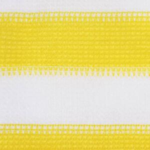 VidaXL sárga-fehér HDPE erkélytakaró 90 x 300 cm