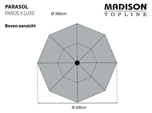 Madison Paros II Luxe világosszürke napernyő 300 cm