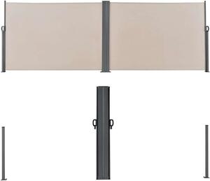 BipiLine kihúzható dupla Árnyékoló fal 600x160cm #bézs