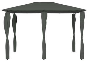 VidaXL antracitszürke pavilon oszlop takarókkal 3 x 4 x 2,6 m 160 g/m²
