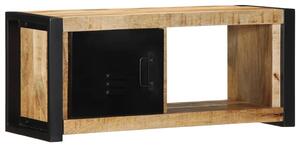 TV szekrény 80x30x35 cm tömör durva fa Mango