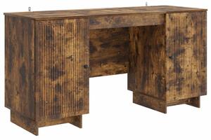Asztal Füstös Tölgy Szerelt Fa 142,5 x 50 x 75 cm