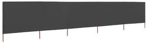 VidaXL antracitszürke 5 paneles szövet szélfogó 600 x 160 cm