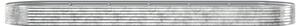 VidaXL ezüstszínű porszórt acél kerti magaságyás 523x140x36 cm