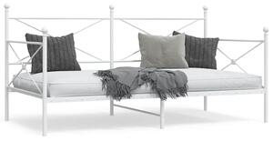 Kanapéágy matrac nélkül fehér 107x203 cm acél
