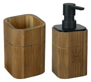 Barna bambusz fürdőszobai kiegészítő szett Serro – Wenko