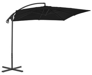 VidaXL fekete konzolos napernyő acélrúddal 250 x 250 cm