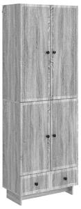 Szekrény szett 2 pcs Szürke Sonoma 66 x 34,5 x 95 cm Szerelt Fa