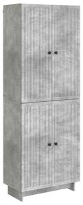 Szekrény szett 2 pcs Betonszürke 66 x 34,5 x 90 cm Szerelt Fa