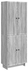 Szekrény szett 2 pcs Szürke Sonoma 66 x 34,5 x 90 cm Szerelt Fa