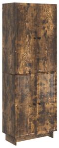 Szekrény szett 2 pcs Füstös Tölgy 66 x 34,5 x 90 cm Szerelt Fa
