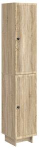 Szekrény szett 2 pcs Sonoma Tölgy 34,5 x 33 x 90 cm Szerelt Fa