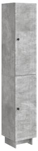 Szekrény szett 2 pcs Betonszürke 34,5 x 33 x 90 cm Szerelt Fa