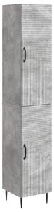 Szekrény szett 2 pcs Betonszürke 33 x 34,5 x 89,5 cm Szerelt Fa