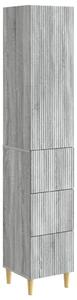 Szekrény szett 2 pcs Szürke Sonoma 33 x 34,5 x 90 cm Szerelt Fa