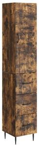 Szekrény szett 2 pcs Füstös Tölgy 33 x 34,5 x 90 cm Szerelt Fa