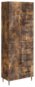 Szekrény szett 2 pcs Füstös Tölgy 66 x 34,5 x 89,5 cm