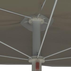VidaXL homokszínű félköríves napernyő rúddal 180 x 90 cm