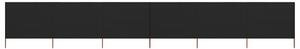 VidaXL fekete szövet 6-paneles szélfogó 800 x 120 cm