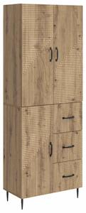 Szekrény szett 2 pcs Kézműves Tölgy 66 x 34,5 x 89,5 cm