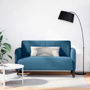 VidaXL kék bársony loveseat kanapé 109 cm
