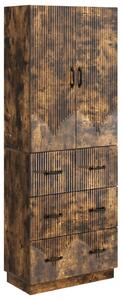 Szekrény szett 2 pcs Füstös Tölgy 66 x 34,5 x 87 cm Szerelt Fa
