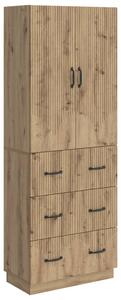 Szekrény szett 2 pcs Kézműves Tölgy 66 x 34,5 x 87 cm
