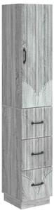 Szekrény szett 2 pcs Szürke Sonoma 33 x 34,5 x 87 cm Szerelt Fa
