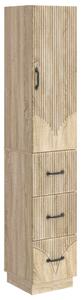 Szekrény szett 2 pcs Sonoma Tölgy 33 x 34,5 x 87 cm Szerelt Fa